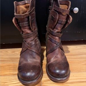 Freebird Brown Heeled Boots